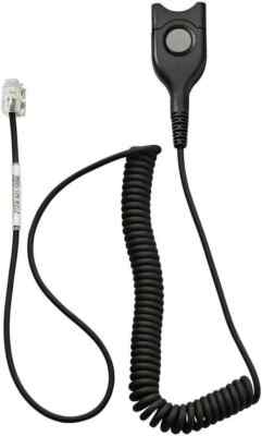 Sennheiser CSTD 01 Headset Quick Disconnect Coiled Headset Kabel schwarz 05362 NEU