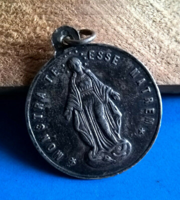 Pendentif Médaille Religieuse Argent Massif – Enfants De Marie, 4,9g, Fabriqué En France