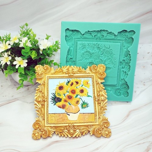 Relief Mould 3D Sculpted Decorations Mold, Resin Crafting Projects Frames Mold - Picture 3 of 8