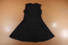 Shein Women's Small US Size 4 Black Sleeveless Lace Swiss Dot Cut Out Dress New
