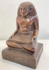 Antique Egyptian Pharaoh KBW Kathodian Bronze Works 1910 6.5” Tall Bookend