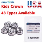 5Pc Dental D Primary E Molar Kids Crowns Stainless Steel Primary Crown Pediatric
