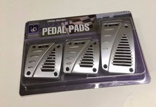 3pcs Set Silver Universal Jdm Clutch Brake Gas Racing Pedal Pads For Cars 5939s 3pcs Set Silver Universal Jdm Clutch Brake Gas Racing Pedal Pads For Cars 5939s