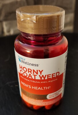 Family Wellness Vitamins Horny Goat Weed 30 Capsules For Men Exp 2026