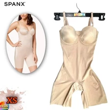 NWD SPANX Women's XS Suit Your Fancy Strapless Cupped Mid-Thigh Bodysuit 10156R