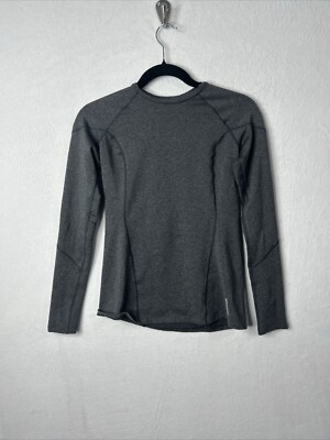 Reebok Compression T-Shirt Women's Medium Heather Charcoal