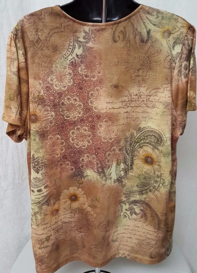 Blusa Camisa Top Venezia Mujer Talla 18/20 18W/20W Multicolor Floral Foto 4 de 4