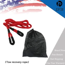 7/8"x21' Recovery Kinetic Tow Rope Energy Truck Tow Snatch Strap 21970 LBS New
