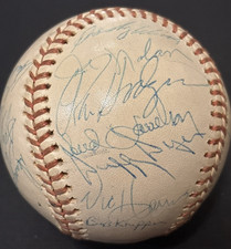 23 Signed NL Old Timer Ball Mets Duffy Dyer Jack Clark John Sain Bud Harrelson