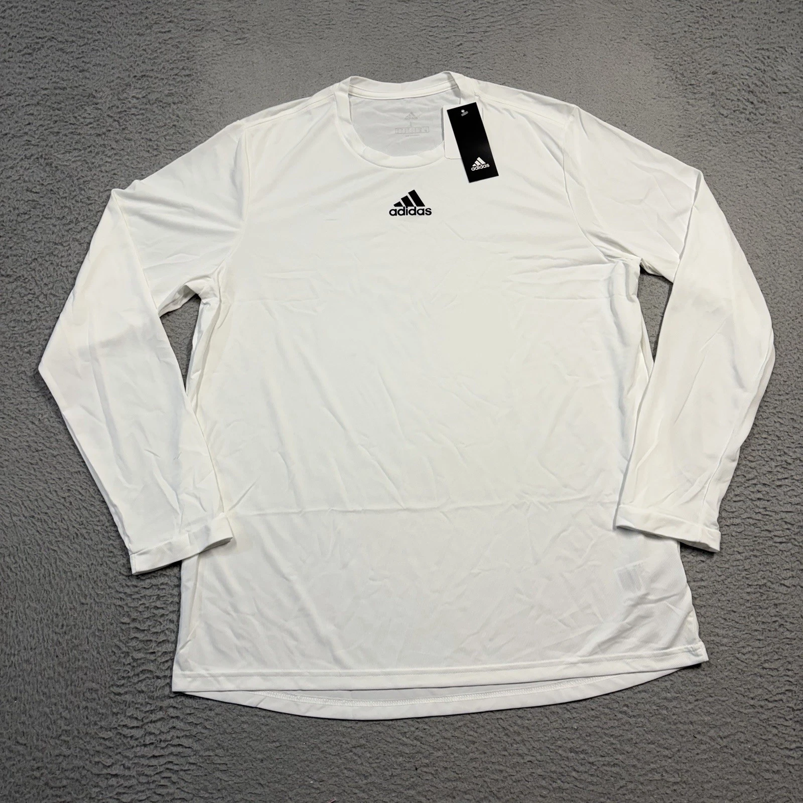 Adidas PreGame Badge Of Sport Shirt Men’s Large White Long Sleeve Tee HS9216
Opens in a new window o