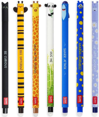 Legami Set mit 7 radierbaren Gelstiften mit thermoempfindlicher Radiertinte, ver