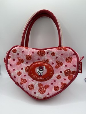 Diddlina Tasche Herz Rosa Blumen Vintage Sammler Diddl Handtasche Kult