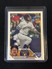 2023 TOPPS BASEBALL CARD UPDATE SERIES RC BLAKE PERKINS BREWERS #US242 FREE SHIP