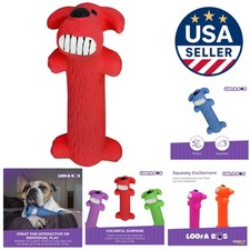 Exciting 6-Inch Loofa Latex Dog Toy - Squeaky Fun in Assorted Colors