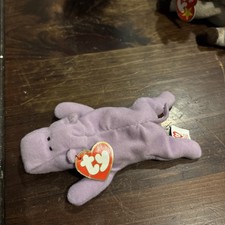 Ty Beanie Baby Happy the Hippopotamus - Lavender