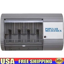 Battery Charger Rechargeable Alkaline NiMH AAA AA C D 9V Auto Shut-off Tester US