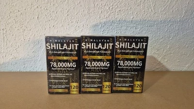 3x 120 Kapseln Shilajit Himalayan Kapseln Hochdosiert Fulvinsäure Huminsäure