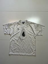 Vintage Umbro Sportswear Made In USA White/Black #4 Football Soccer Jersey Sz. M
