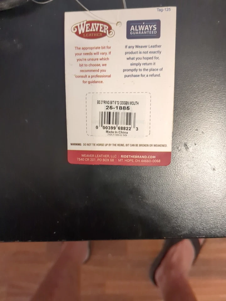 5" Dog Bone Copper Roller Snaffle O Ring Stainless HORSE BIT - Free Shipping - Image 3 of 4