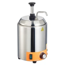 2.4L Electric Cheese Dispenser w/Pump Commercial Hot Fudge Warmer 86℉-230℉