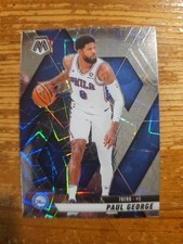 Paul George 2024-25 Panini Mosaic Silver Laser #14 Philadelphia 76ers 