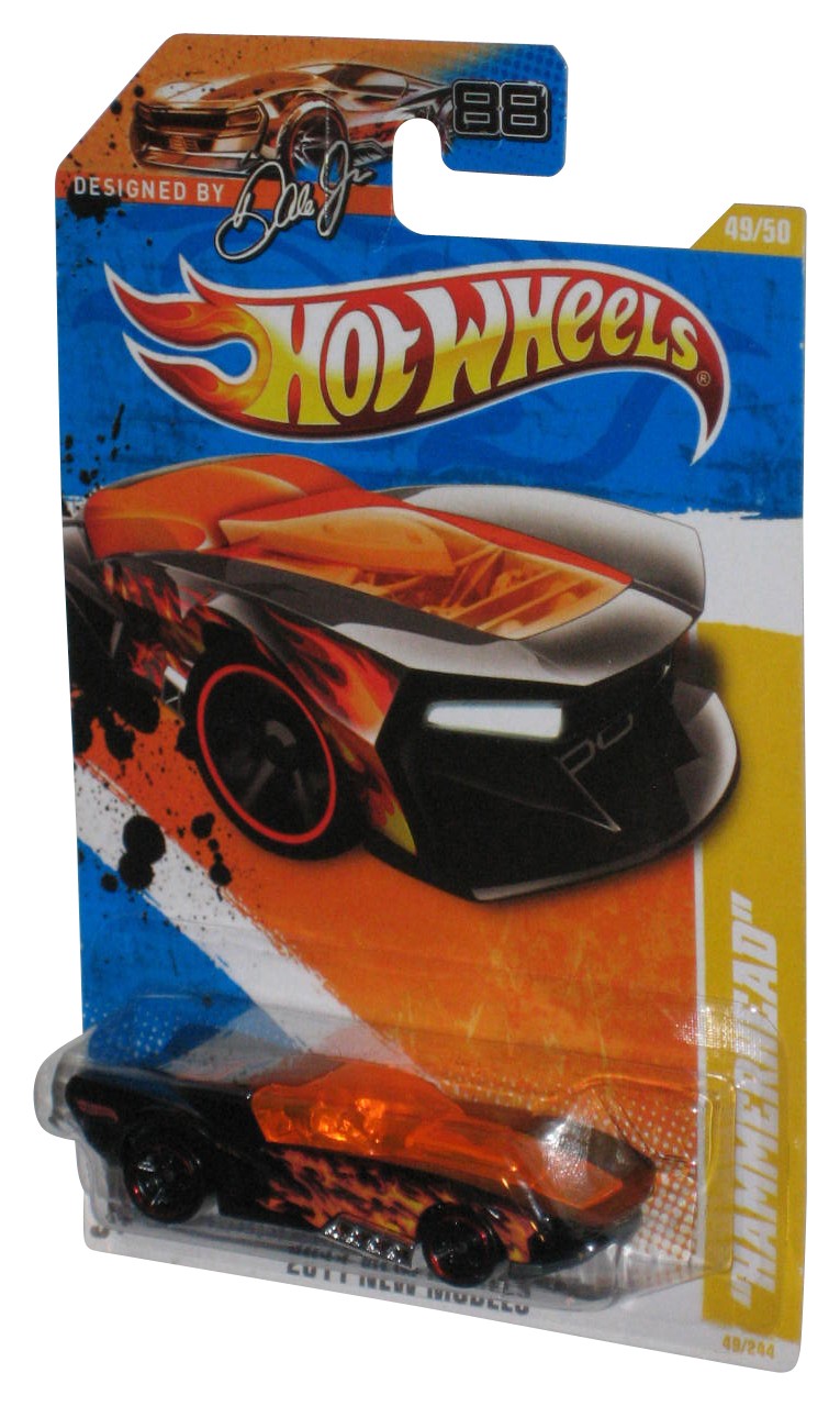 Hot Wheels 2011 New Models 49/50 Black & Orange Hammerhead Car 49/244