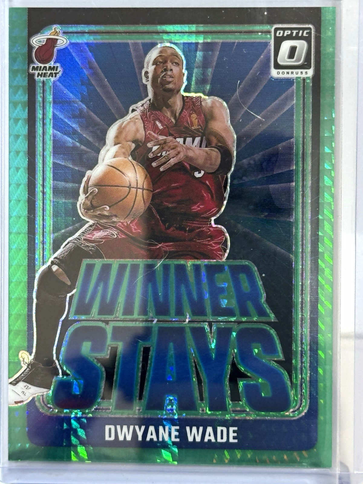 Panini 2024-25 Donruss Optic Dwyane Wade Heat Winner Stays Green Hyper /249
