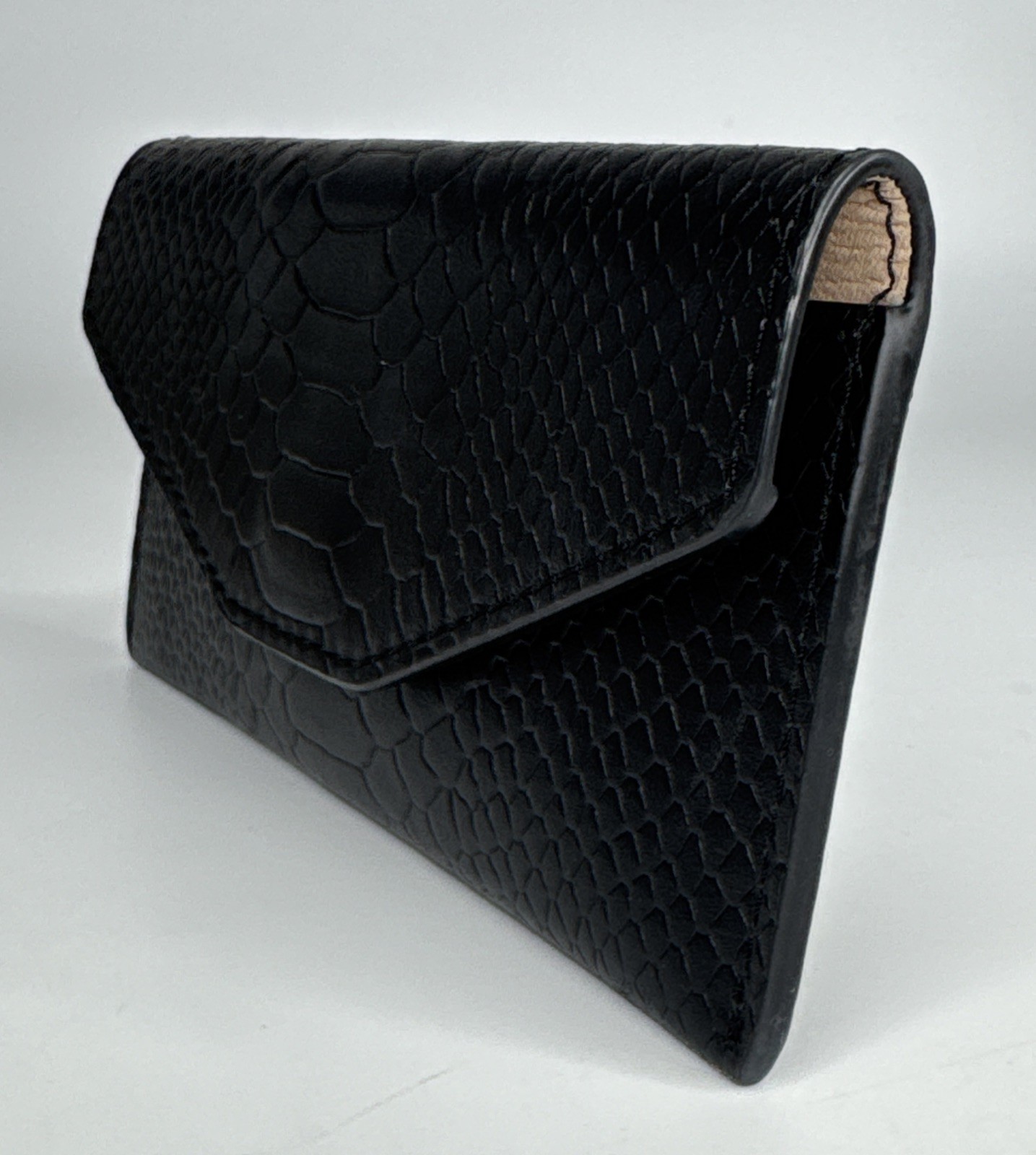 BLACKWOOD Black Leather Python Wallet - image 3