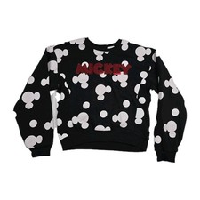 Disney Mickey Mouse Girls Size Medium 7-9 AOP Pullover Sweatshirt