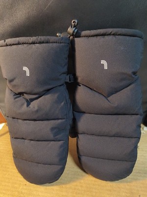 LOLË Puffer Winter Warm Mittens Black Size Large/XL