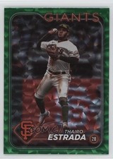 2024 Topps Series 1 Green Crackle Foil 223/499 Thairo Estrada #290 17wy