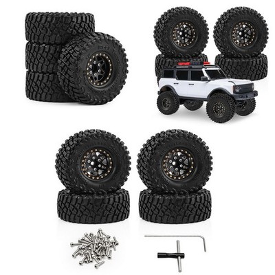 4PCS 1,0 '' Reifen Messing Radnabe Set Für 1/18 TRX4M SCX24 FMS Ascent-18 RC Car