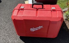 Milwaukee Heavy-Duty Tool Box Red/Black Plastic Carry Case with Handle