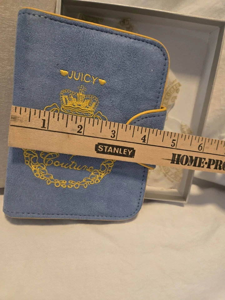 Rare Juicy Couture Blue Velvet Mini Planner / Organizer – “Queen of Couture”... - Image 3 of 4