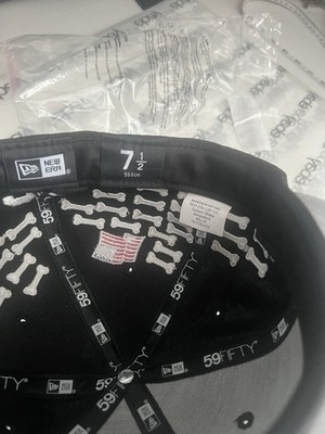 New Supreme Bones Box Logo New Era Black 7 1/2 | eBay