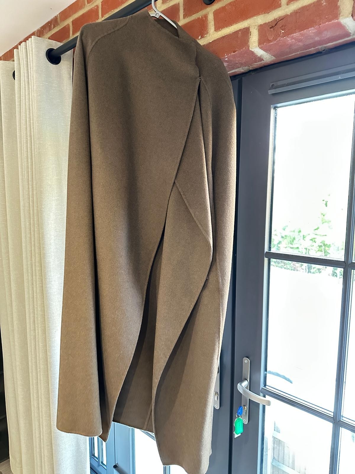 Zara Double Faced Wool Cape Overcoat image 2