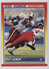 1990 Score 1990 Rookie Ray Agnew #293 b2t