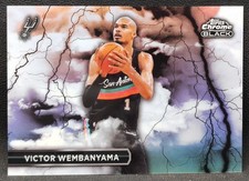 2025-26 Topps Chrome Black Victor Wembanyama Black Lightning SSP