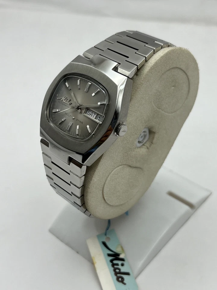 MIDO MULTISTAR AUTOMÁTICO “N.O.S” DÍA/FECHA. RELOJ PULSERA HOMBRE VINTAGE HECHO EN SUIZA Foto 2 de 4