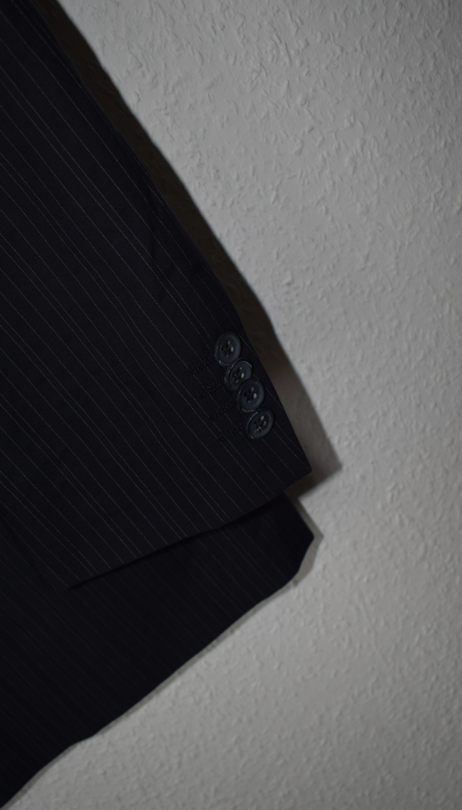 Bogart Men’s Navy Pinstripe Cotton Blend Blazer - Size 52 image 9