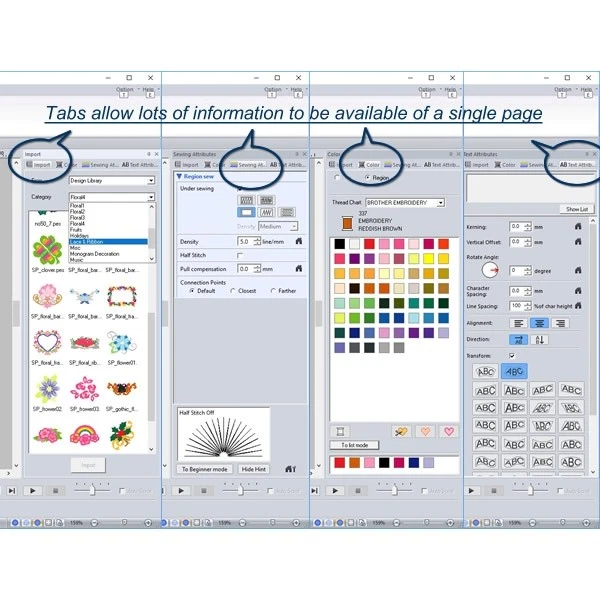Brother PE Design 11.4 Embroidery DTG DTF Digitising Software 2025 - Image 3 of 4