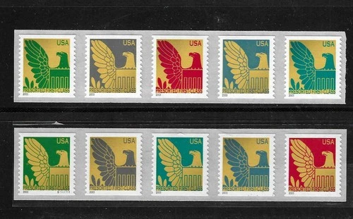 USA SC # 3792-3801 EAGLE / Presorted  .  MNH