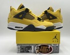 Nike Air Jordan Retro 4 Lightning 2021 Size 9 Authentic Used Basketball Yellow 