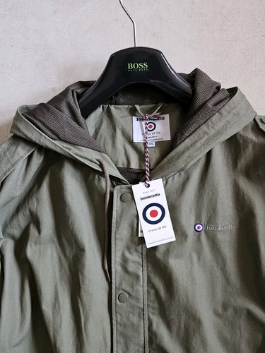 LAMBRETTA Parka Uomo 3XL XXXL Retro Mod Ska Impermeabile Verde Cachi - Foto 6 di 20