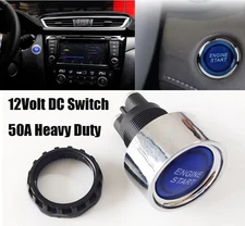 Engine Start Stop Push Button 50A Ignition Switch 12-24V For Sports Car Vehicle