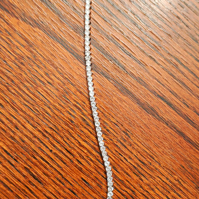 Sterling Silver 7 1/2 Inch Tennis Bracelet