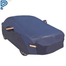 Waterproof Car Cover All Weather Protection Fit For Sedan Blue Breathable