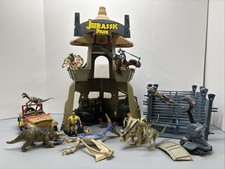 Jurassic Park Command Compound Kenner 1993 w/ Bush Devil Tracker & MORE! W/sound