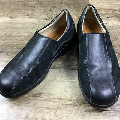 Finn Comfort Women's Size 6 Black Leather/Suede German Loafers
