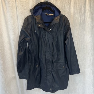 Helly Hanson Men s Medium Waterproof Rain Coat Parka Navy Blue
